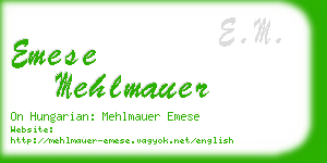 emese mehlmauer business card